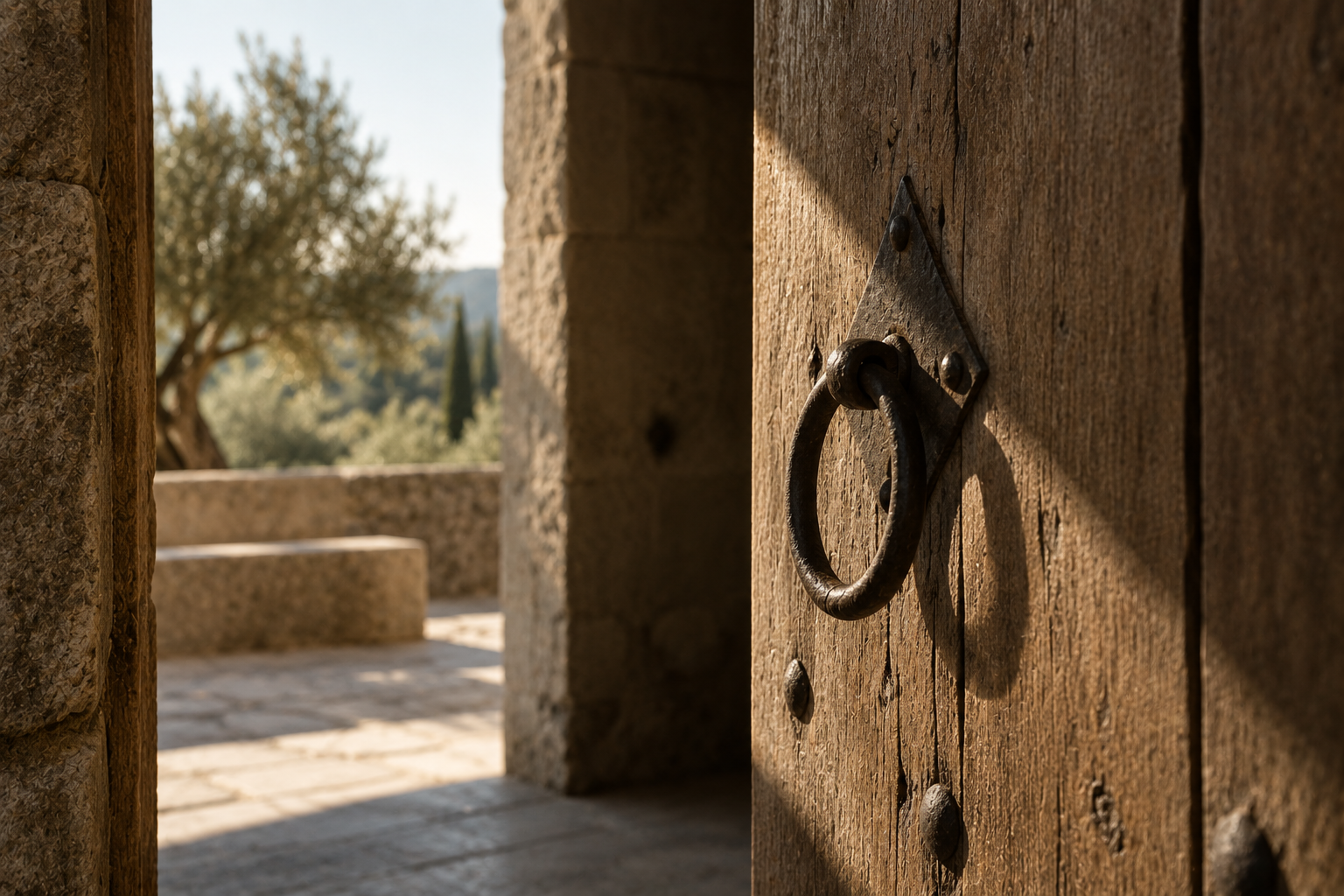 Weathered Portuguese door detail